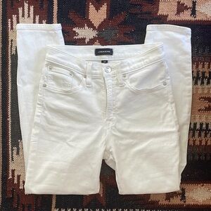 WORN ONCE J. Crew Women's White Jeans (9” Toothpick High-Rise)